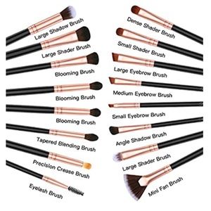 Makeup Brushes, 16 Pc Eye Brush Set